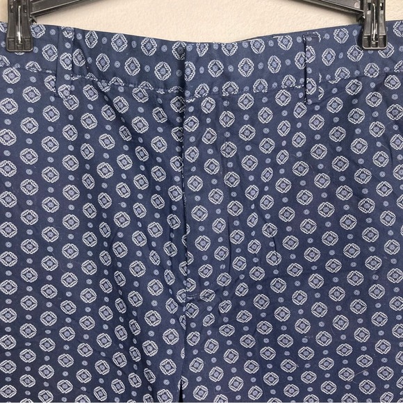 Club Monaco shorts men 33 NWT patterned trouser 10" chino blue pattern Baxter - Picture 12 of 12